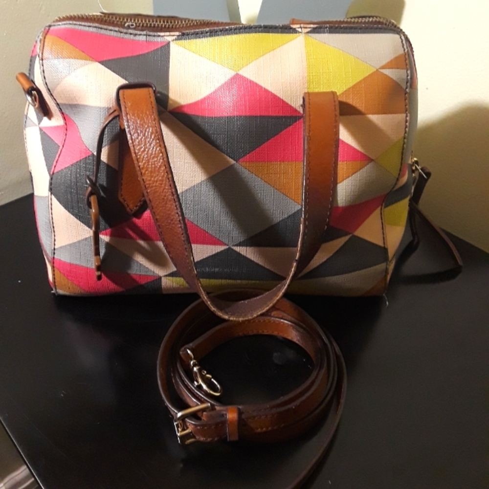 Fossil multipink Satchel bag